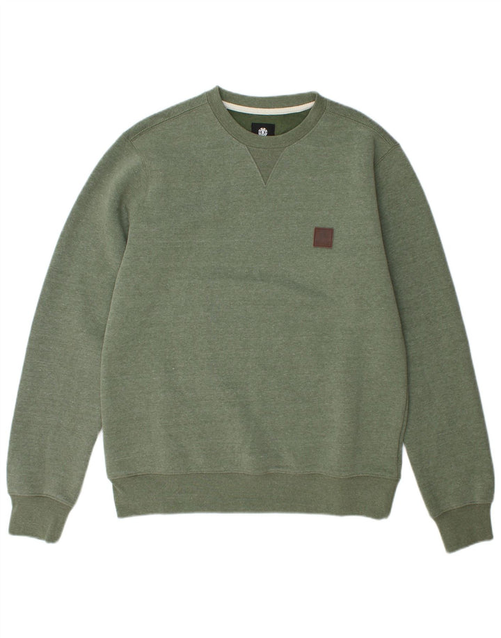 Element Sweat-Shirt Homme Vert Moyen Polyester