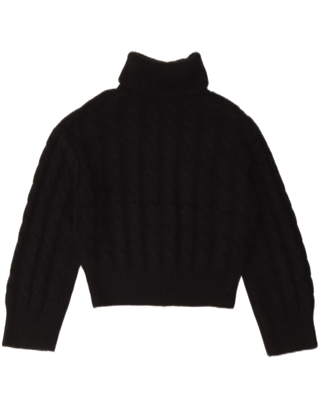 Cos Cardigan court surdimensionné pour femme UK 10 Petite laine noire
