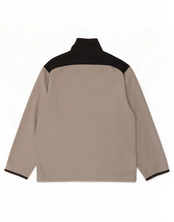 Champion Veste polaire pour homme UK 40 Large Gris Colorblock Polyester