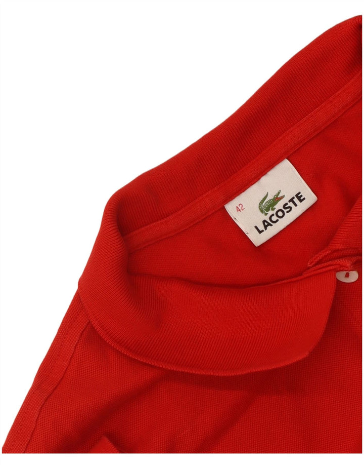 Lacoste Polo Femme Taille 42 Grand Rouge