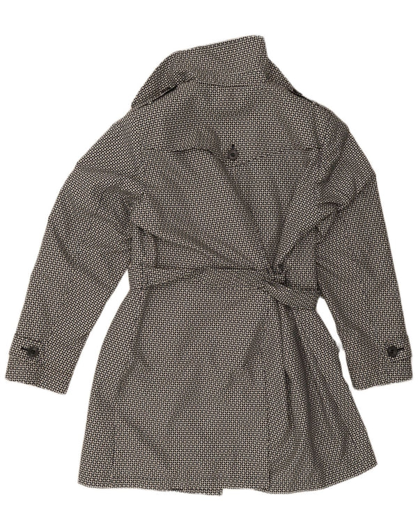 Marks & Spencer Trench-Coat Femme UK 18 XL Noir Géométrique Polyester