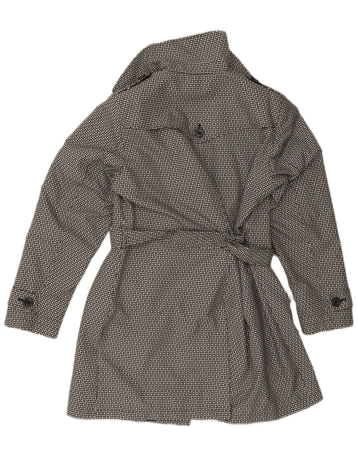 Marks & Spencer Trench-Coat Femme UK 18 XL Noir Géométrique Polyester