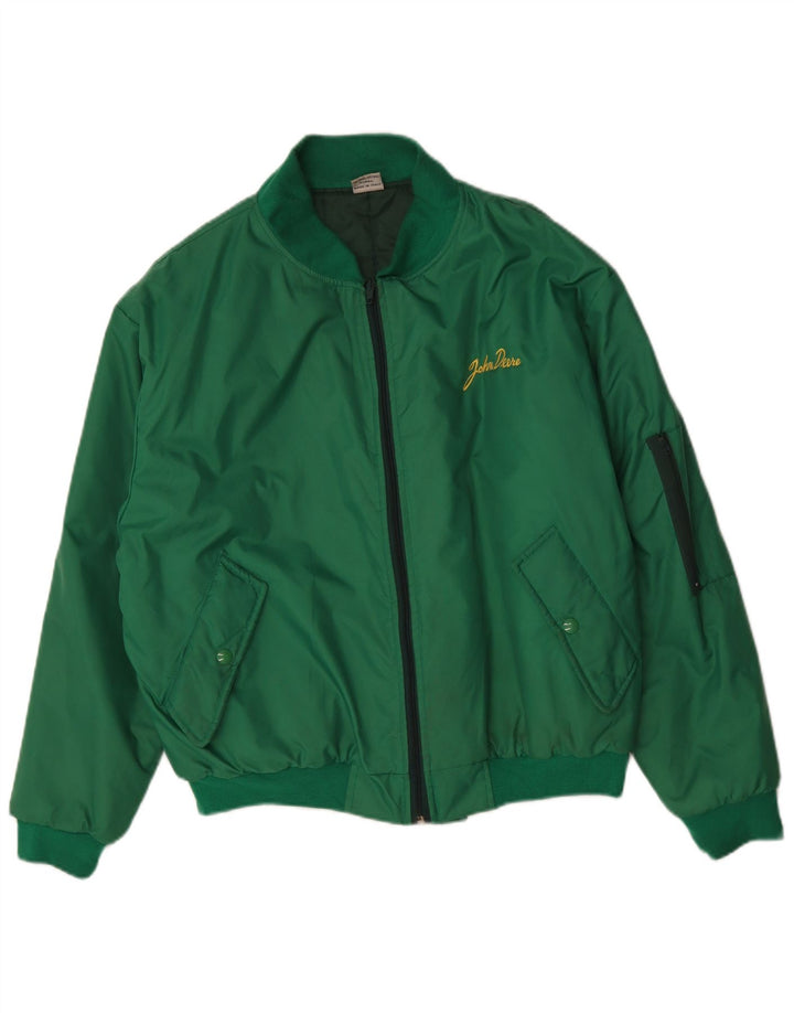 John Deere Veste bomber coupe ample pour homme UK 38 Vert moyen Polyamide