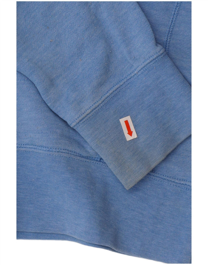 HURLEY Pull à capuche graphique pour femme UK 14 Bleu moyen