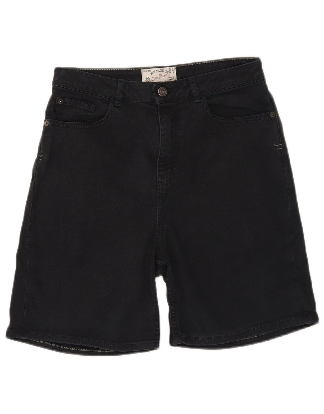 FAT FACE Short en jean pour femme UK 10 Small W26 Noir