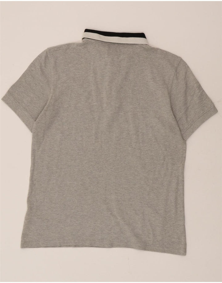 Barbour Polo Homme Grand Gris Colorblock Coton
