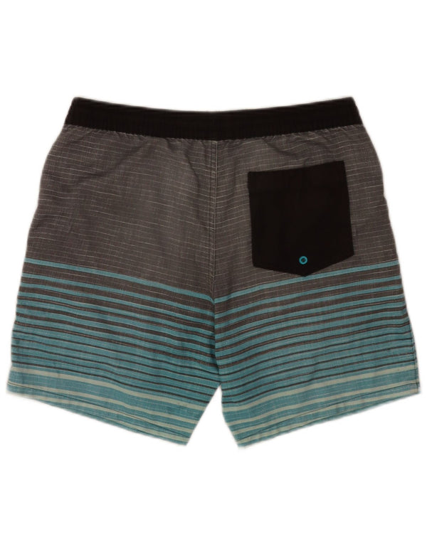 Quiksilver Short de Bain Homme Petit W29 L7 Gris Rayé Polyester