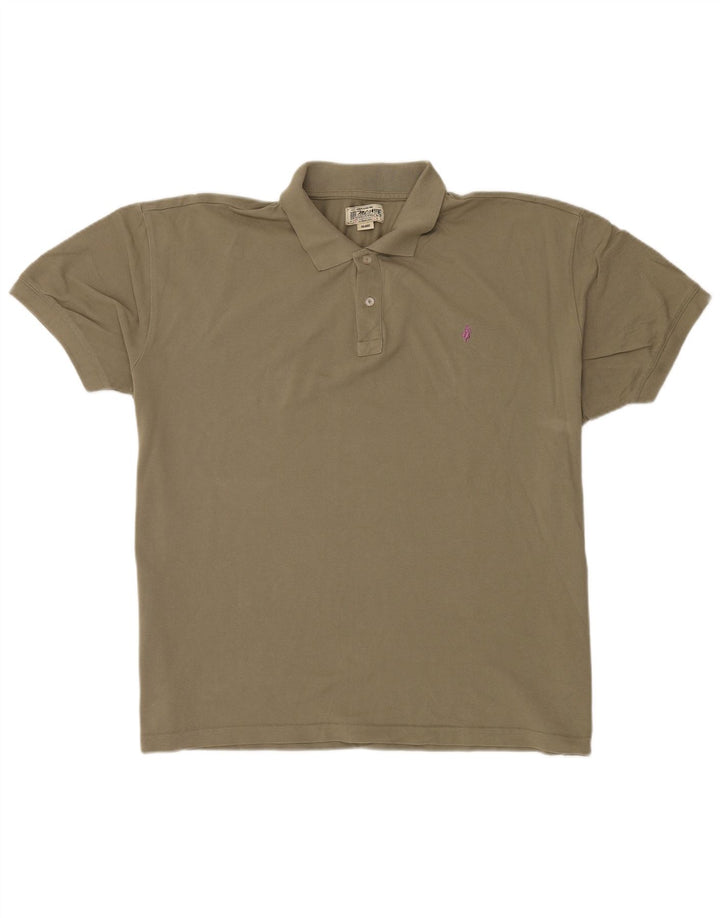 MARLBORO CLASSICS Mens Polo Shirt 4XL Khaki