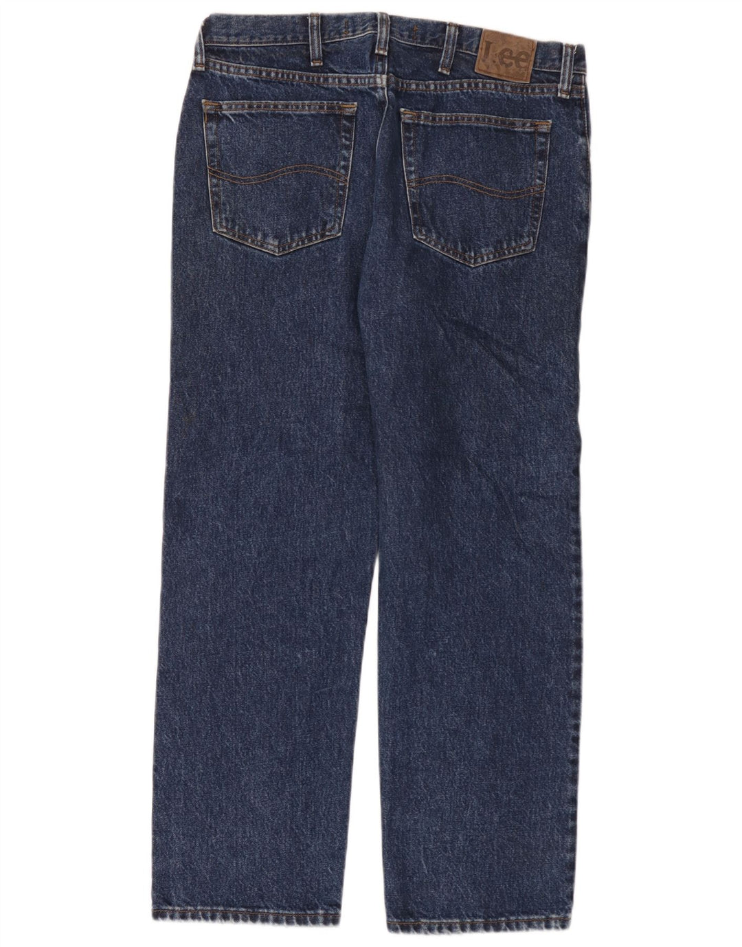 Lee Jean droit coupe droite W34 L29 bleu marine en coton pour homme