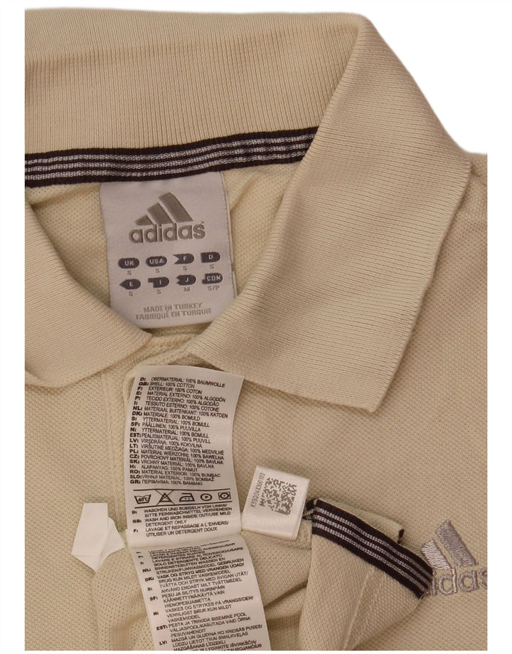 Adidas Polo Homme Petit Coton Beige