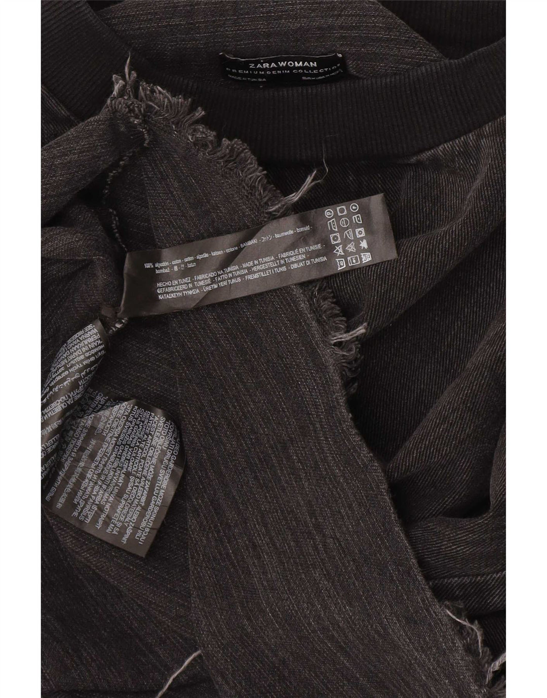Zara Sweat-shirt pour femme UK 44 en coton noir moyen
