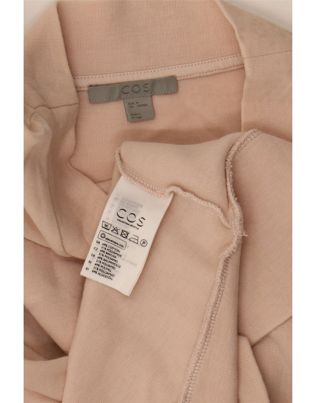 Cos Sweat-shirt surdimensionné pour femme UK 44 en coton beige moyen