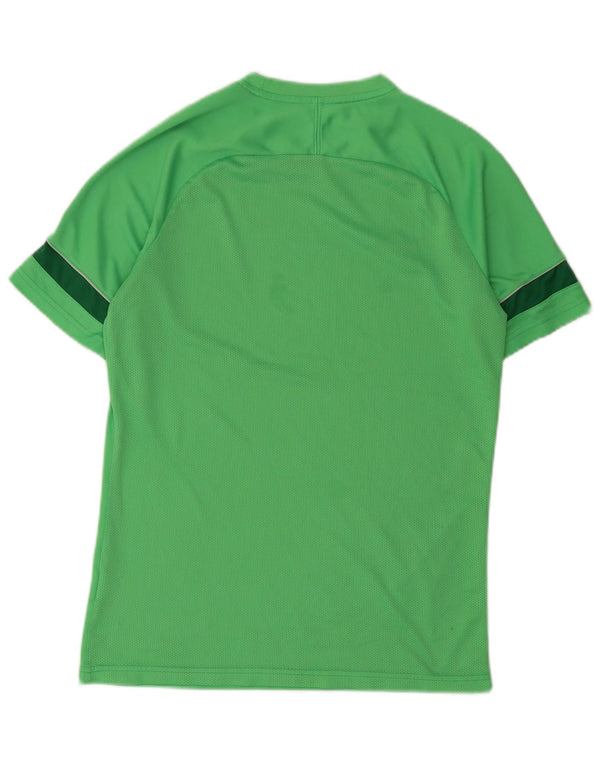 Nike T-shirt Dri Fit pour homme en polyester color block vert moyen
