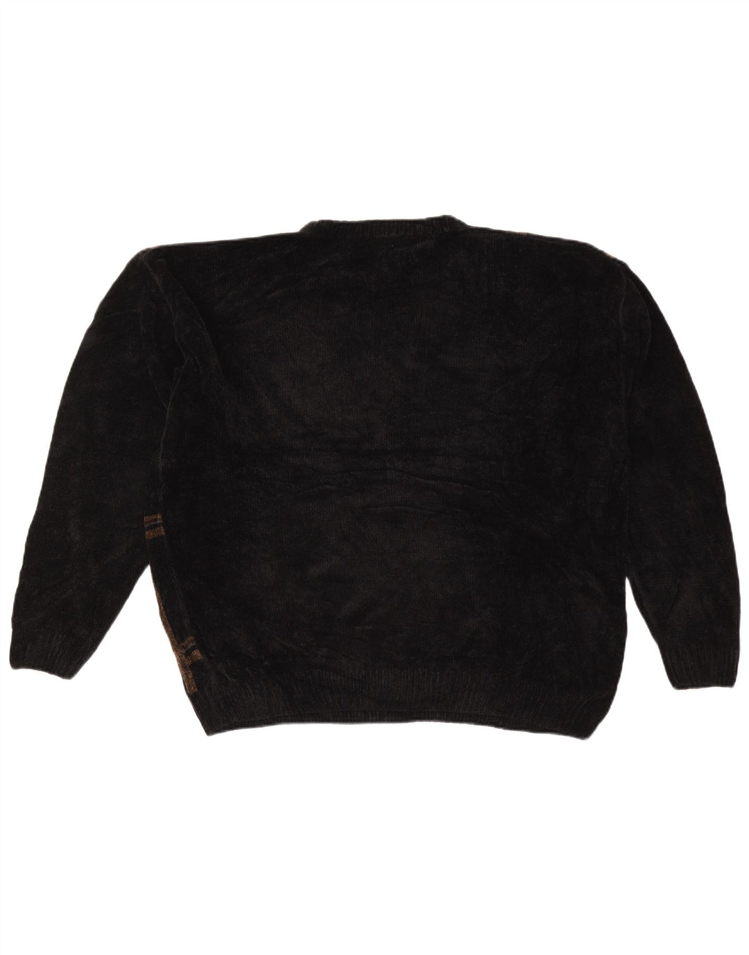 DOCKERS Pull Col Rond Homme XL Noir Carreaux Acrylique