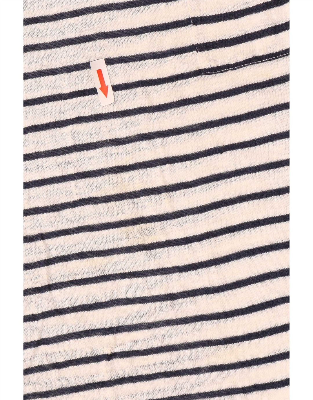 Massimo Dutti T-shirt pour femme UK 14 Medium Blanc Rayé
