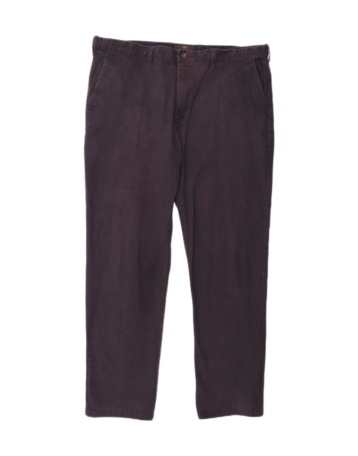 Marks & Spencer Pantalon Chino Regular Homme W42 L33 Bleu Marine Coton