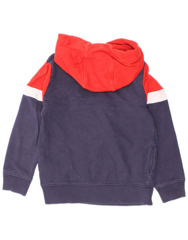 Tommy Hilfiger Pull à capuche graphique pour garçon 3-4 ans Bleu marine Colourblock