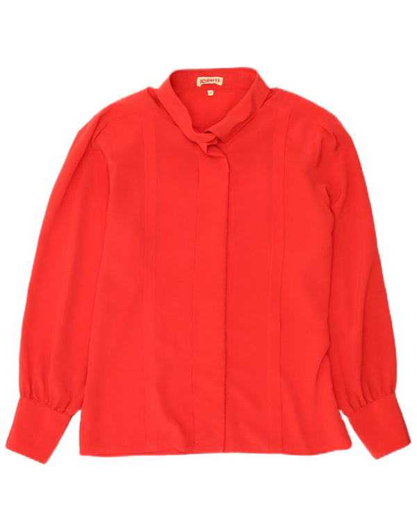 Icam Chemise Femme Chemisier IT 40 Petit Rouge Polyester