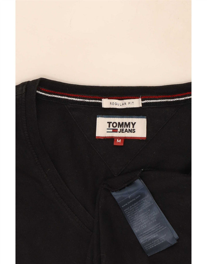 Tommy Hilfiger T-Shirt Regular Fit Homme Coton Noir Moyen
