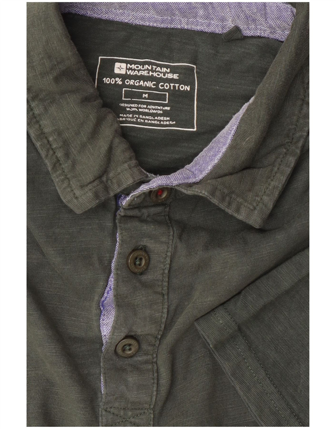 Mountain Warehouse Polo Homme Coton Kaki Moyen