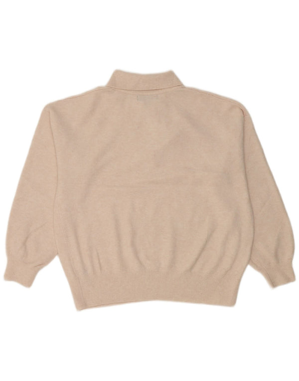 Marks & Spencer Pull à col polo pour femme UK 14 Medium Off White