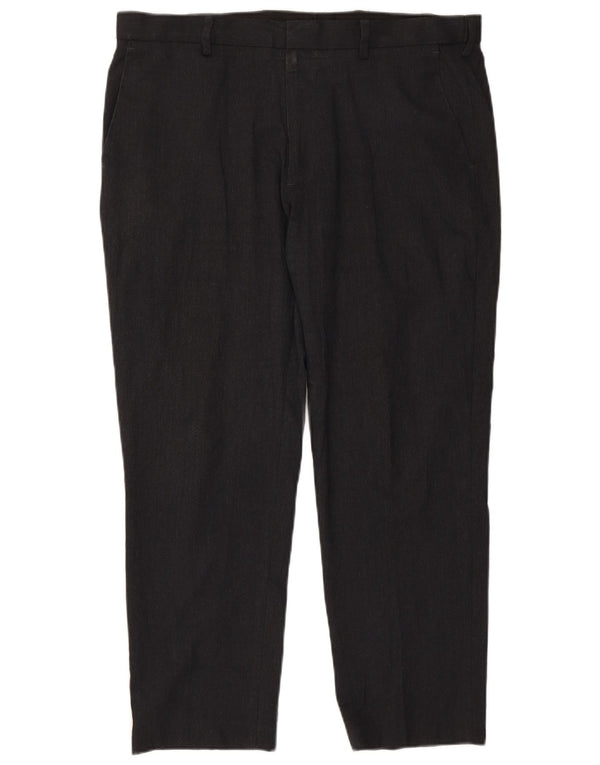 Marks & Spencer Pantalon chino coupe classique pour homme W38 L29 Noir Polyester