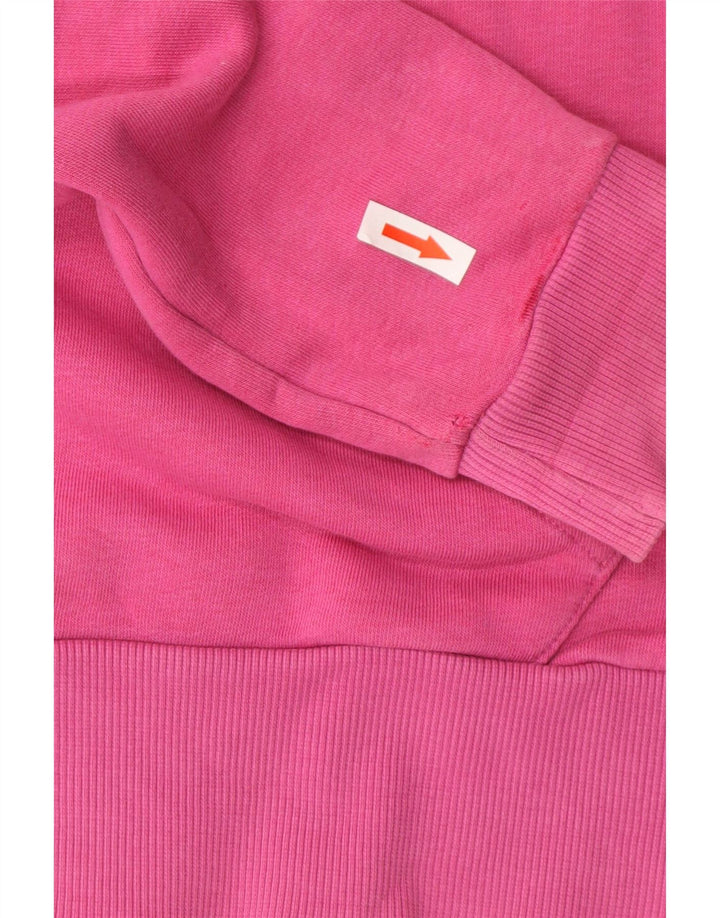 Puma Pull à capuche graphique pour femme UK 12 Rose moyen