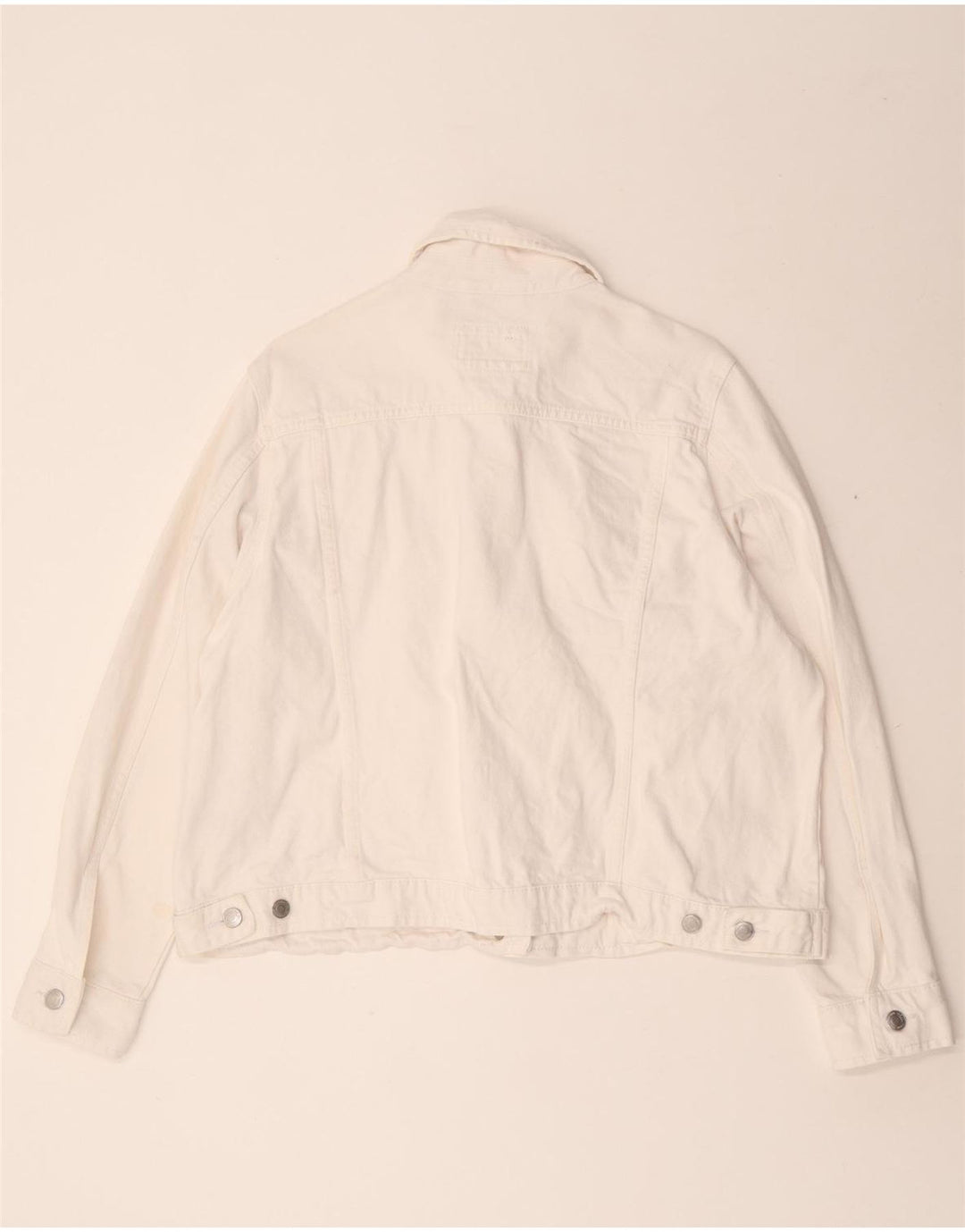 Marks & Spencer Veste en jean pour femme UK 18 XL Coton blanc