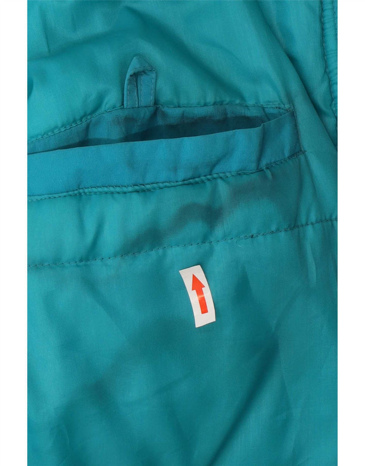 Brugi Veste de ski à capuche pour homme UK 40 Large Bleu Colorblock