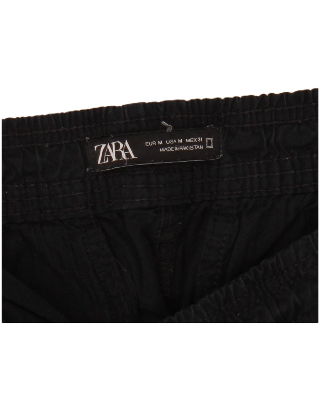 ZARA Pantalon de jogging décontracté pour homme Medium W32 L28 Noir
