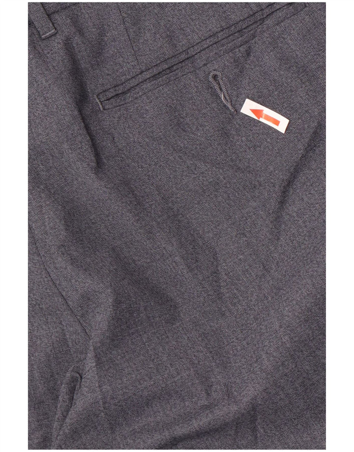 Marks & Spencer Pantalon de Costume Droit Autograph Homme W34 L29 Laine Bleue