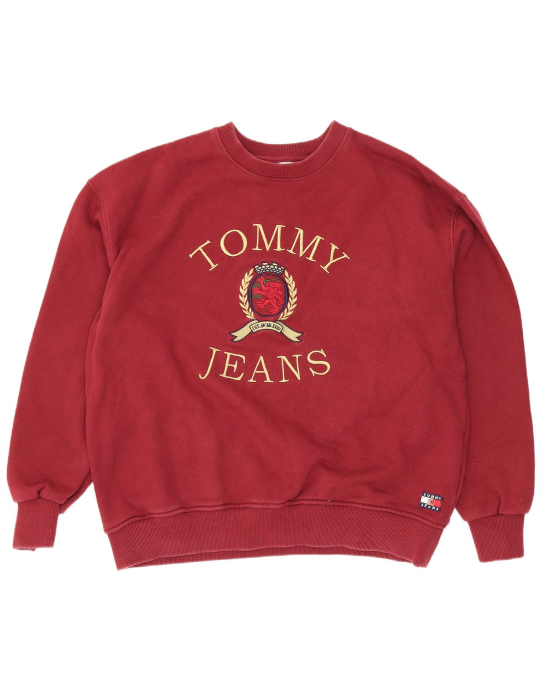 Tommy Hilfiger Sweat-shirt graphique pour homme XL en coton marron