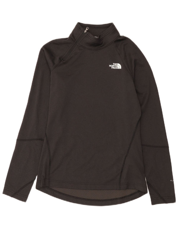 The North Face Haut de survêtement à col zippé pour femme UK 10 Small Noir