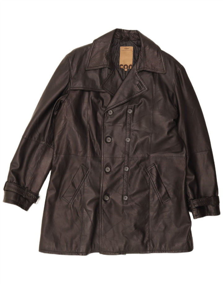 Conbipel Manteau en Cuir Homme IT 54 XL Cuir Noir