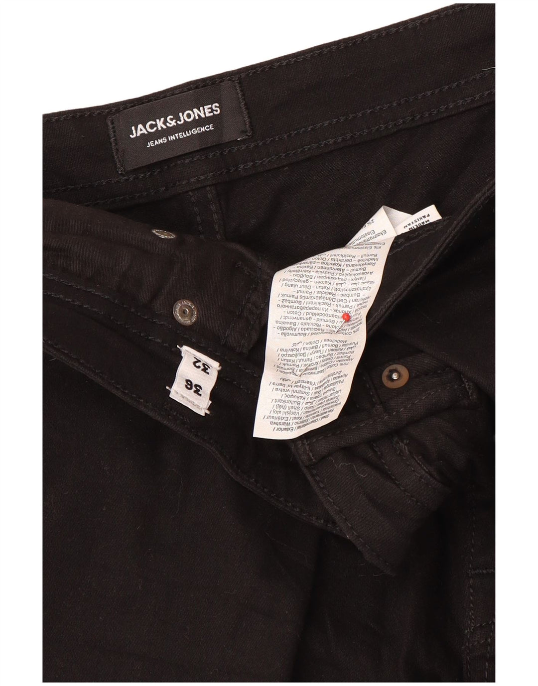 Jack & Jones Jean Slim Homme W36 L32 Noir Coton