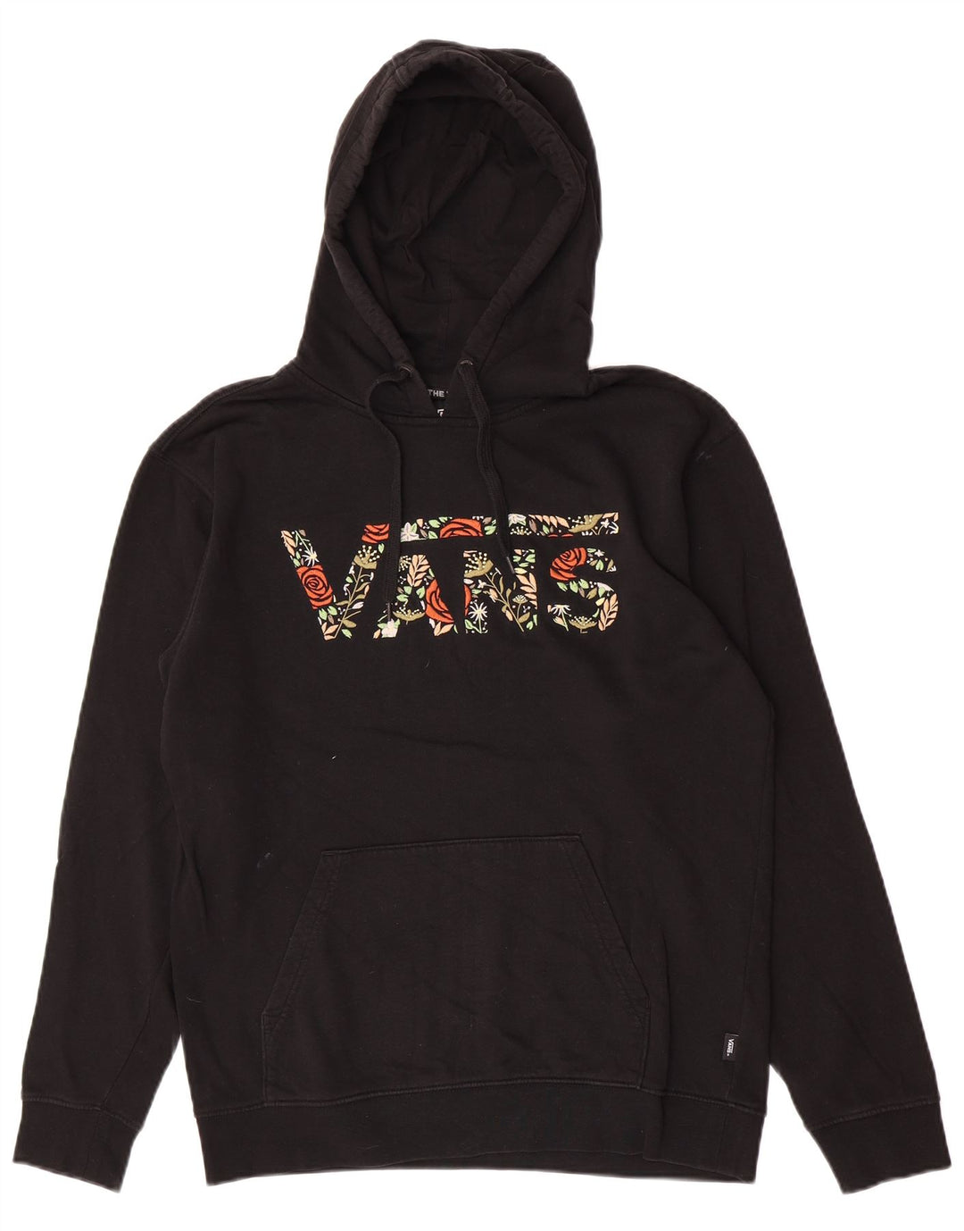 Vans Pull à capuche graphique en coton noir moyen pour homme