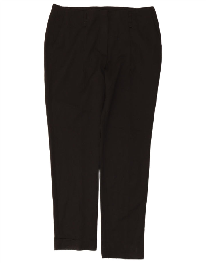 Zara Pantalon Chino Slim Femme Large W34 L30 Noir