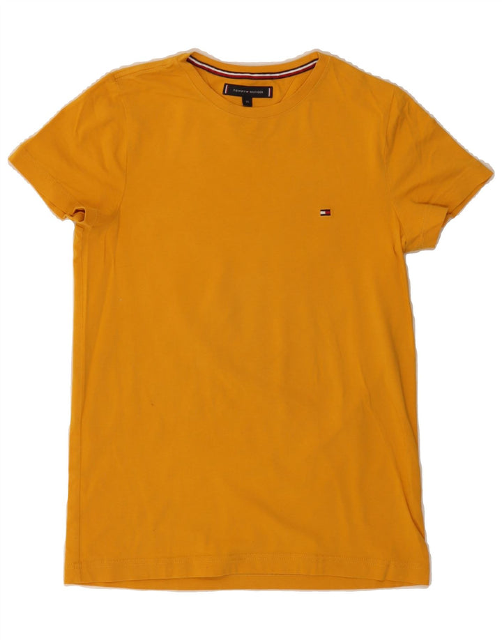 TOMMY HILFIGER Mens T-Shirt Top XS Yellow Vintage Tommy Hilfiger and Second-Hand Tommy Hilfiger from Messina Hembry 