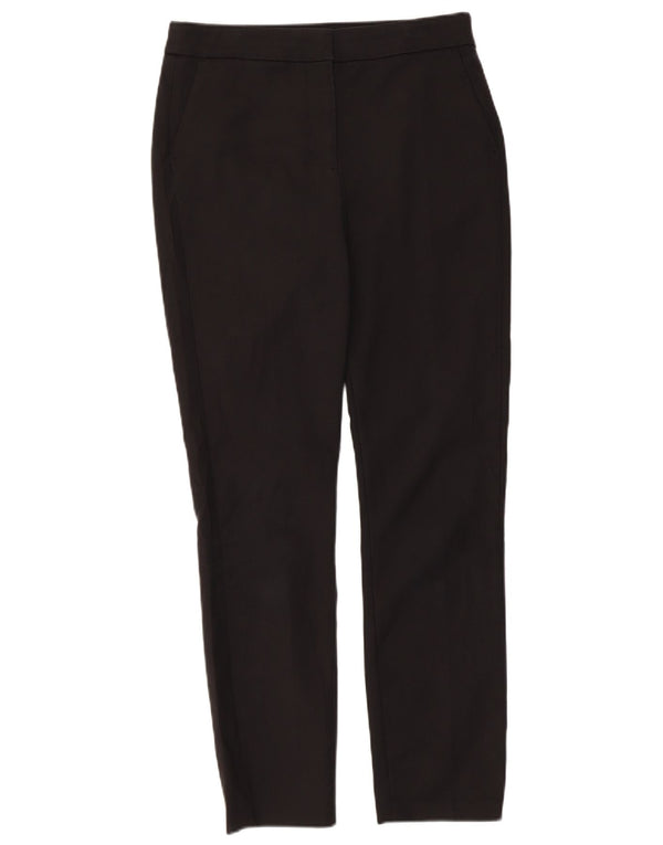 Zara Pantalon Chino Slim Taille Haute Femme EU 38 Small W28 L27 Noir