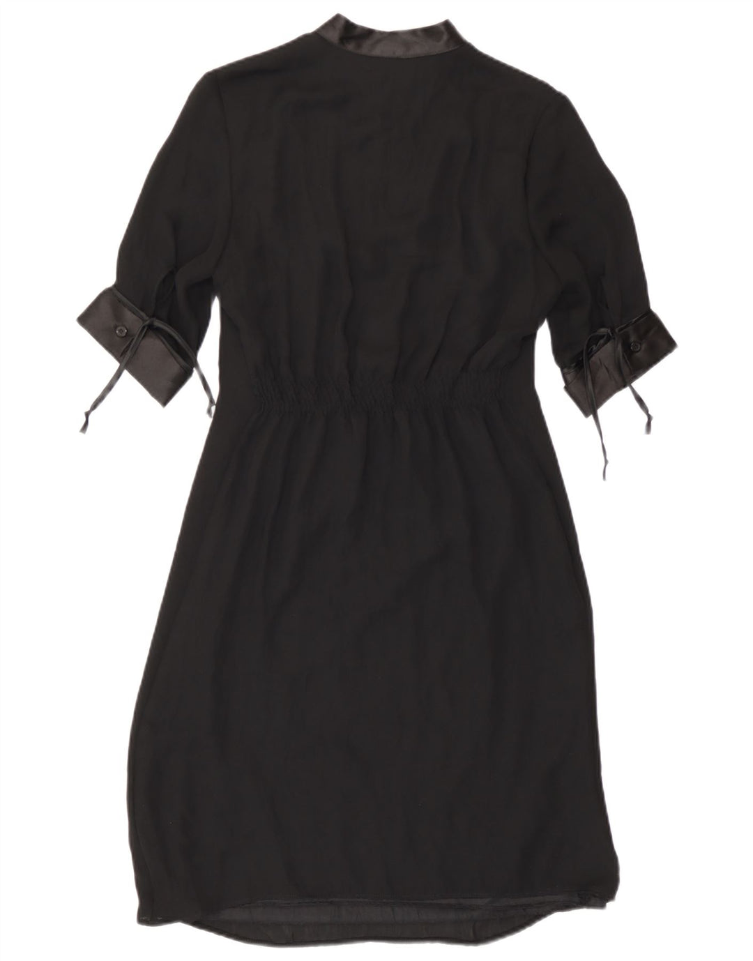 Benetton Robe Fourreau Femme UK 6 XS Noir Polyester