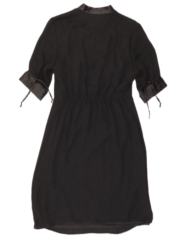 Benetton Robe Fourreau Femme UK 6 XS Noir Polyester
