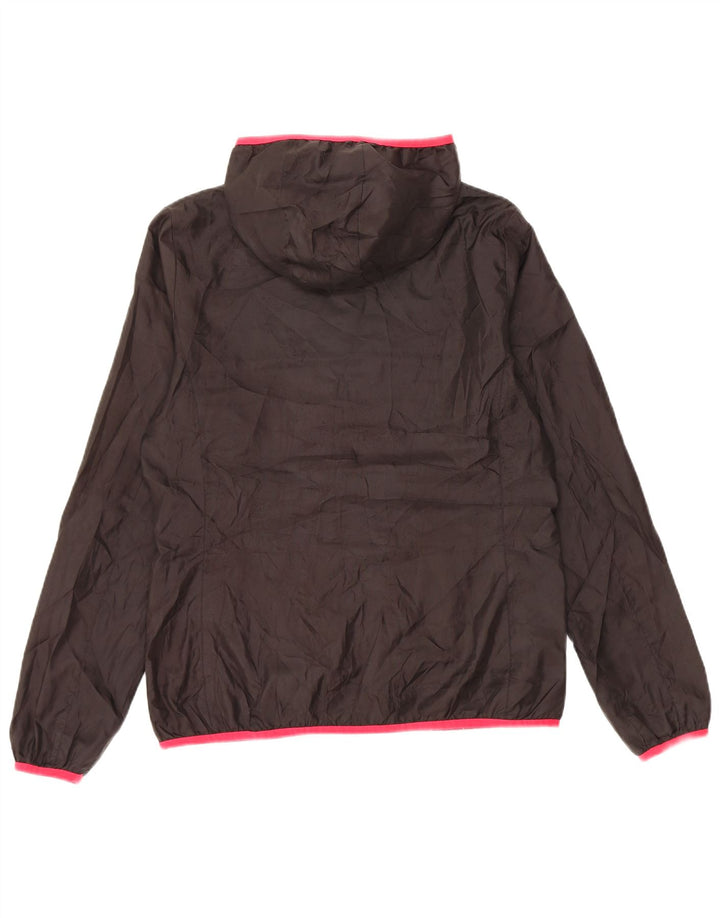 PUMA Veste de pluie à capuche pour femme UK 12 Medium Noir