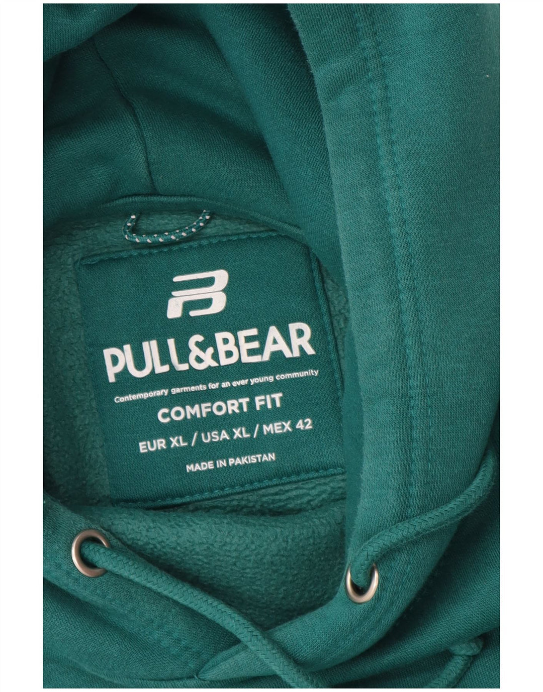 Pull & Bear Pull à Capuche Comfort Fit Homme Vert XL