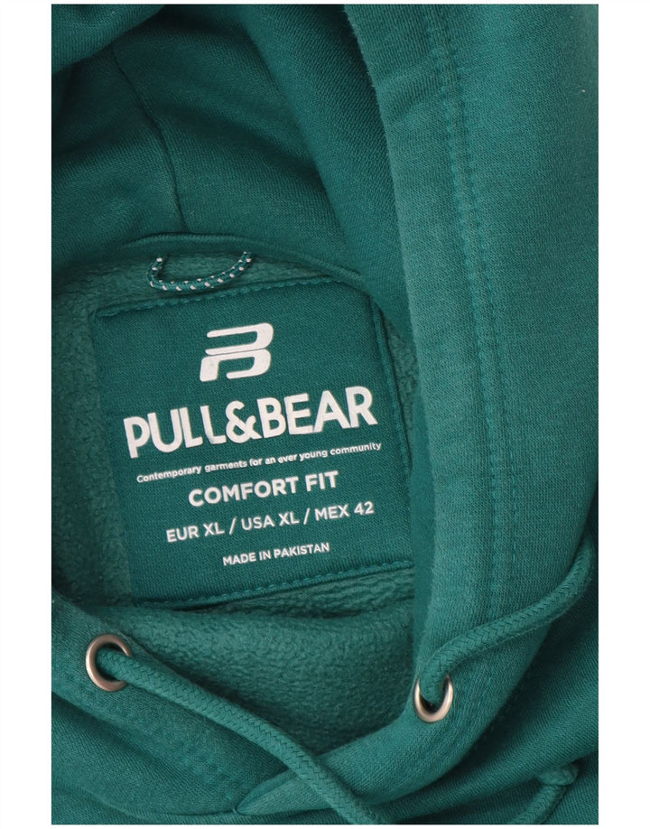 Pull & Bear Pull à Capuche Comfort Fit Homme Vert XL