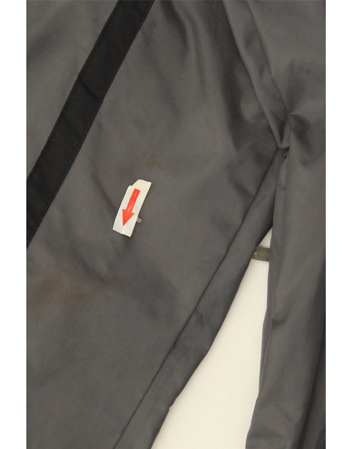 Nike Veste de pluie à capuche pour homme UK 42 XL Gris Polyester