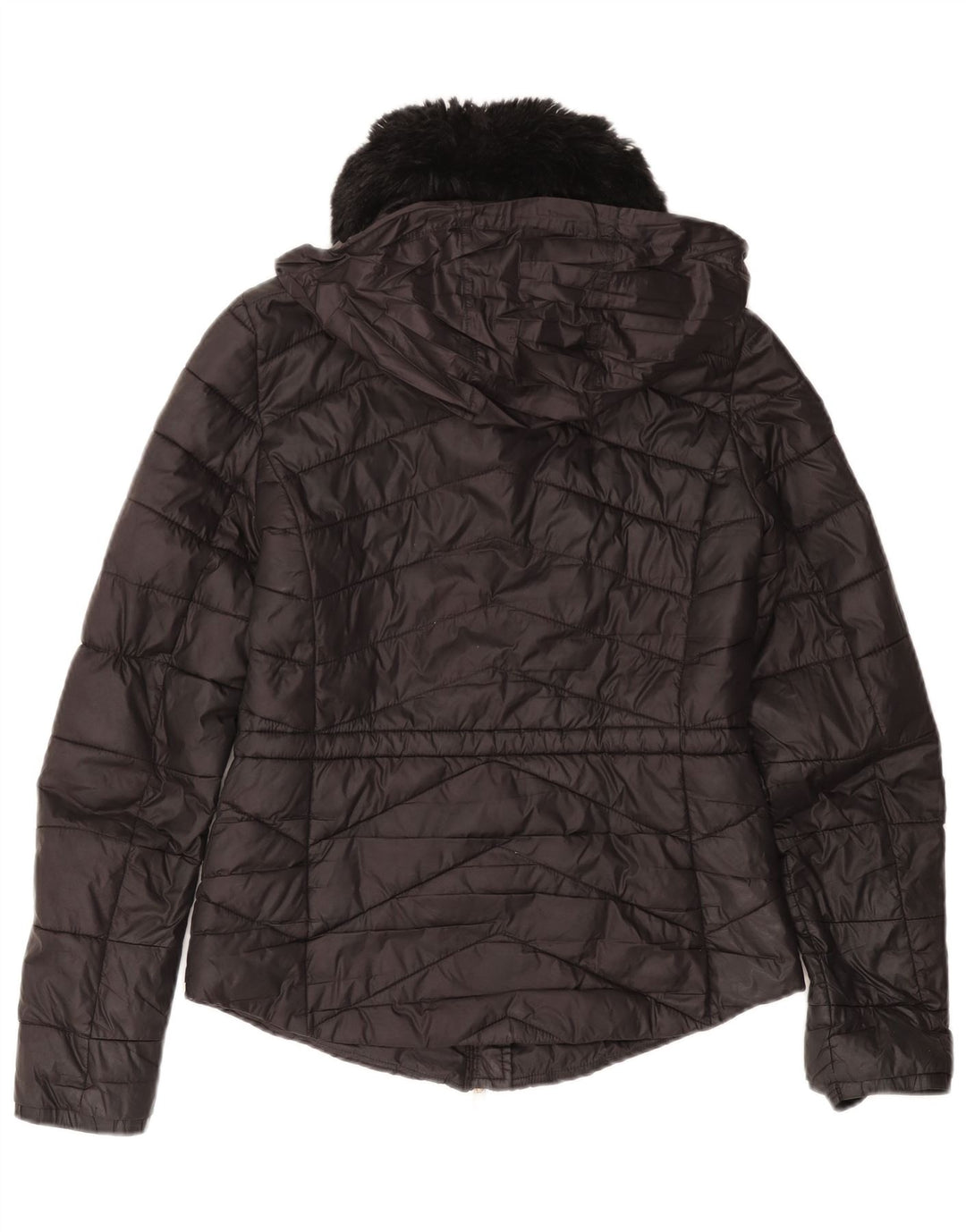 BARBOUR Veste matelassée à capuche pour femme UK 8 Small Noir Polyamide