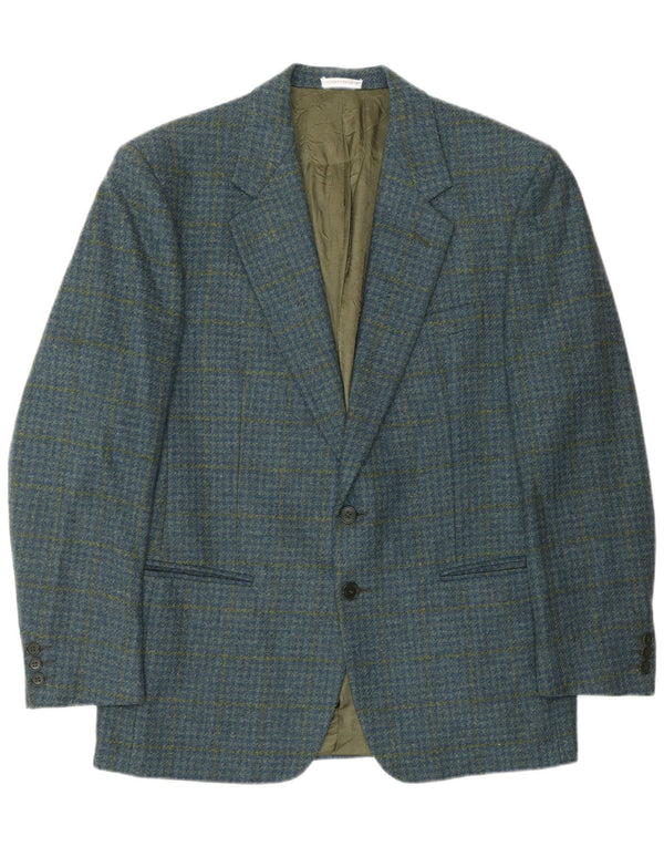 GILBERTO DOARDI Veste Blazer Homme IT 50 Grand Bleu Pied-de-Poule Classique