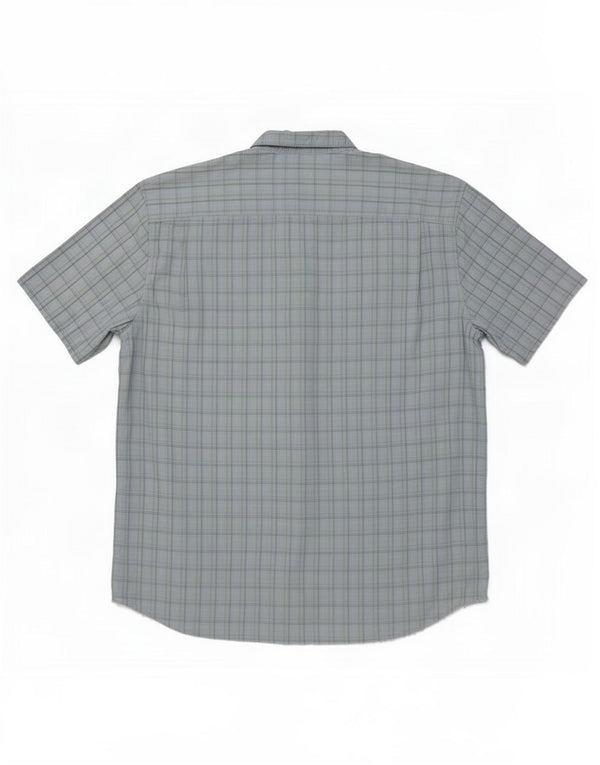 Wrangler Chemise à manches courtes pour homme 2XL en coton à carreaux bleu