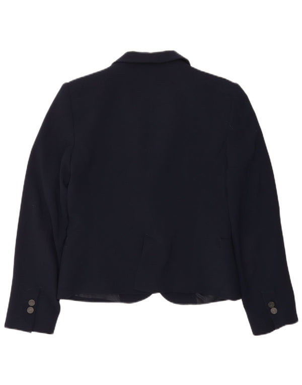 Zara Veste Blazer 1 Bouton Femme UK 12 Bleu Marine Moyen