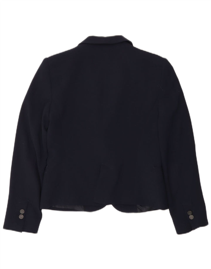 Zara Veste Blazer 1 Bouton Femme UK 12 Bleu Marine Moyen
